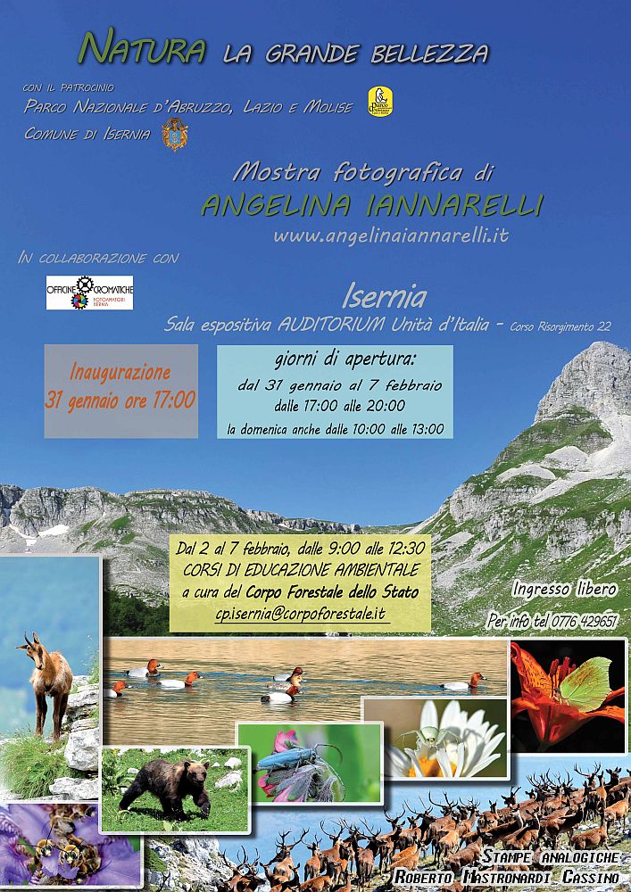 Mostra Fotografica NATURA LA GRANDE BELLEZZA  a Isernia